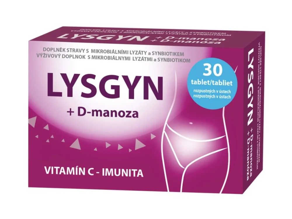 LYSGYN + D-manóza tablety rozpustné v ústach 30 ks