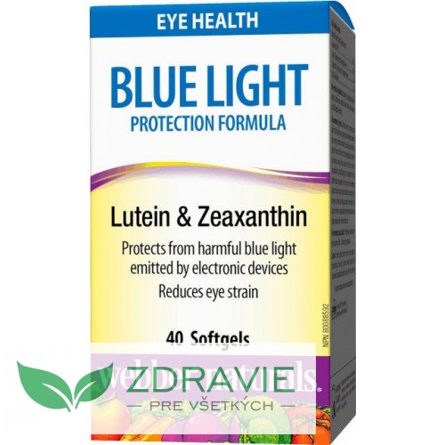 Blue light - Luteín a Zeaxantín