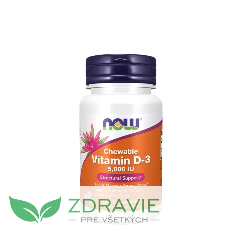 Vitamín D3 5000 IU - 120 cmúľacich tabliet