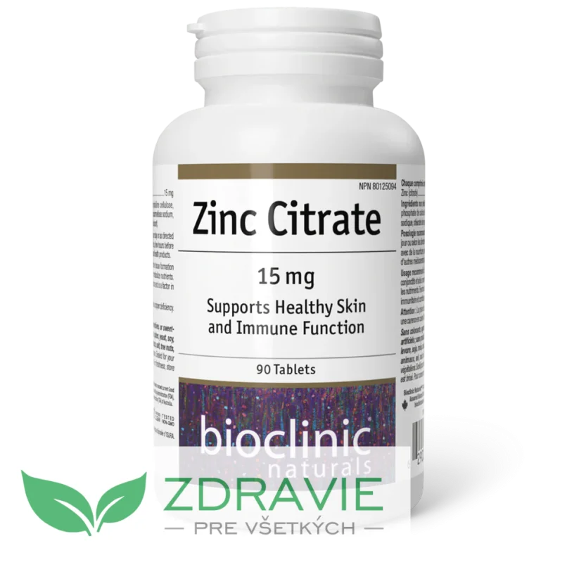 Zinok citrát 15 mg Bioclinic