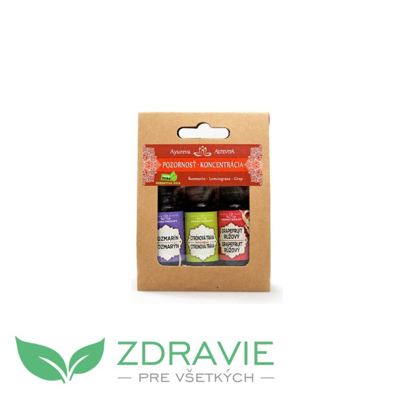 Set olejov pozornosť a koncentrácia 3x10 ml