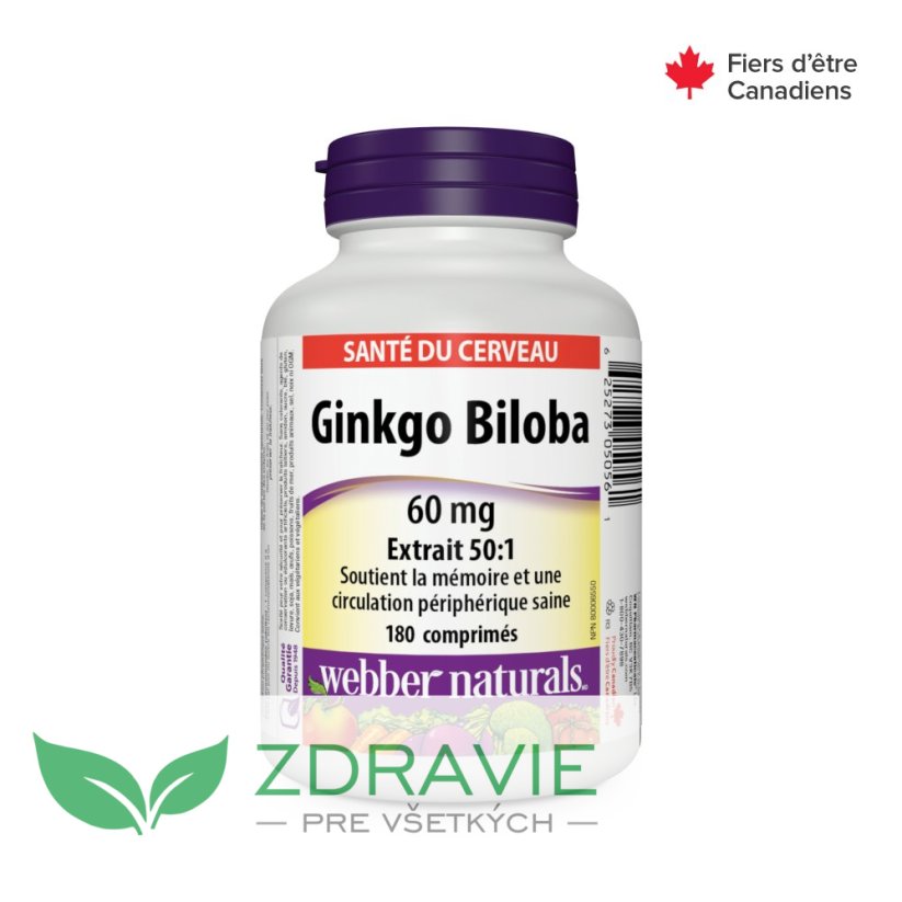Ginkgo Biloba 60 mg - 180 tabliet