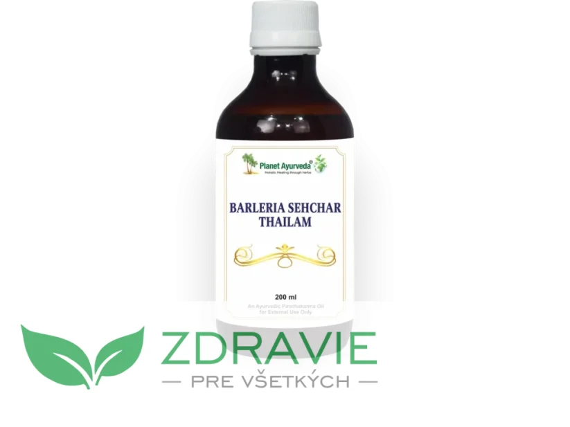 Barleria Sehchar Thailam - Uvoľňujúci olej pre kríže a nohy