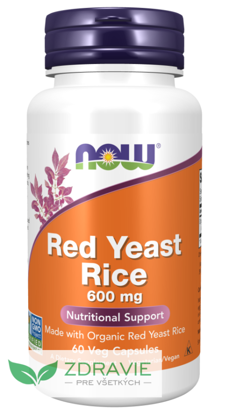 Red Yeast Rice (Červená kvasnicová ryža) 600 mg