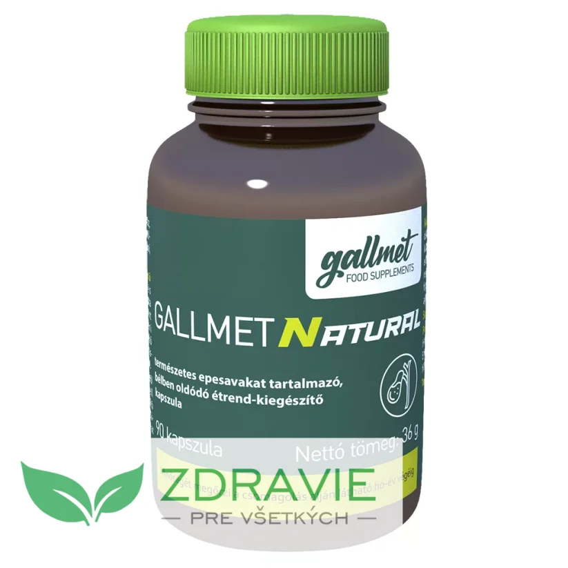 GALLMET Natural - žlčové kyseliny - 90 kapsúl