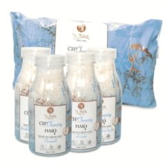 SOĽ z Mŕtveho mora mix s harmančekom, levanduľou, ylang-ylang, eukalyptom a tymiánom
