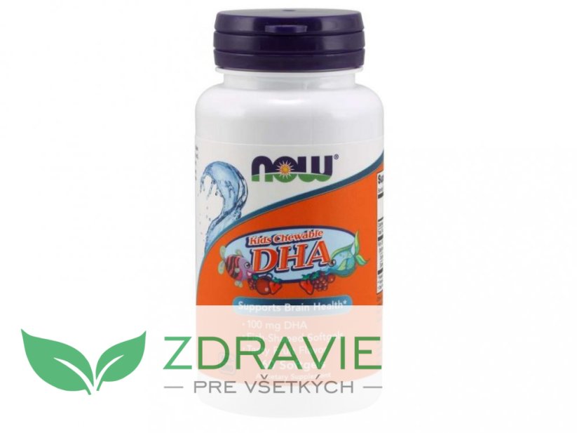 Detské Omega-3 100 mg DHA - 60 cmúľacich tabliet