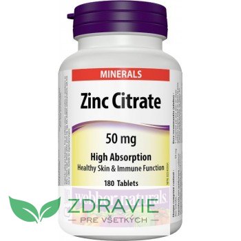Zinok citrát 50 mg