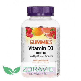 Vitamín D3 1000 IU GUMMIES