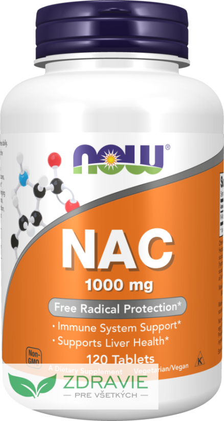NAC - ochrana proti voľným radikálom 1000 mg - 120tbl