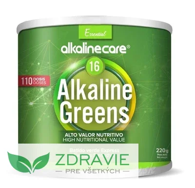 Alkaline Greens - alkalický zelený nápoj
