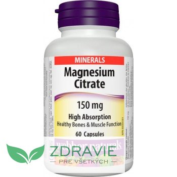 Horčík citrát (magnézium) 150 mg