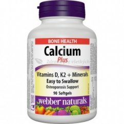 Vápnik (calcium) PLUS Vitamín D, K2 + minerály
