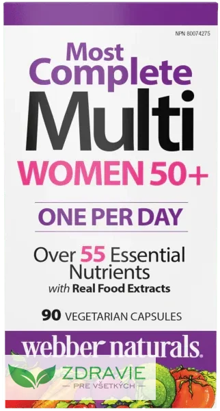 Najkompletnejší multivitamín pre ženy 50+
