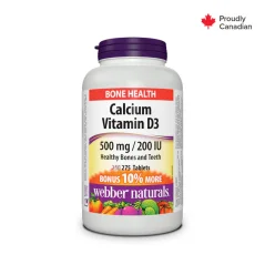 Vápnik (calcium) + Vitamín D3 500 mg /200 IU