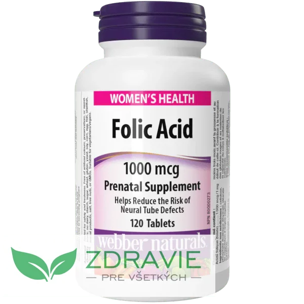 Kyselina listová 1000 mcg