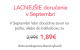 Lacnejšie doručenie v Septembri