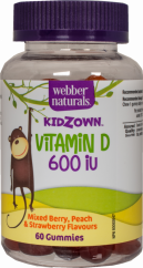 Vitamín D3 600 IU pre deti