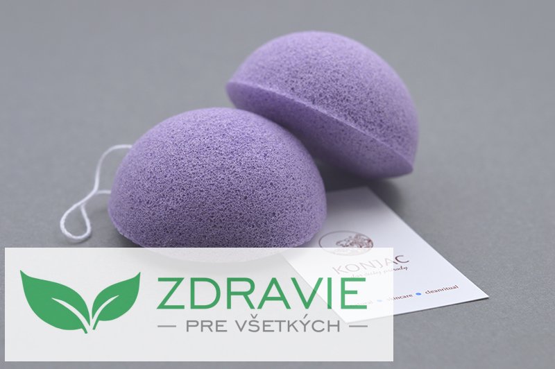 Tvárová špongia fialová