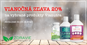 Vybrané produkty Vianutra v zľave -20%