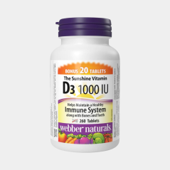 Vitamín D3 1000 IU MEGA BONUS - 260ks