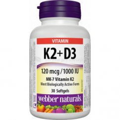 Vitamín K2 + D3 120 mcg/1000 IU