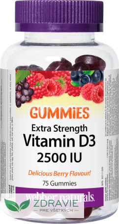 Vitamín D3 2500 IU GUMMIES