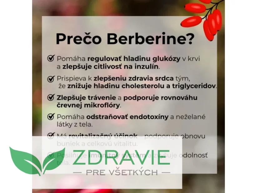 Berberine Complex zdravé trávenie, regulácia cukru v krvi