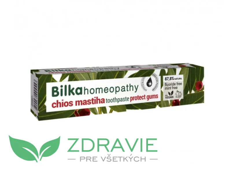 Antibakteriálna homeopatická zubná pasta s Mastichou