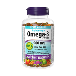 Omega-3 900 mg Trojitá sila EPA/DHA Bez rybej pachuti