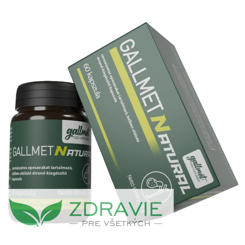 GALLMET Natural - žlčové kyseliny - 60 kapsúl