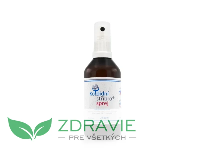 Koloidné striebro koncentrácia: 20ppm sprej