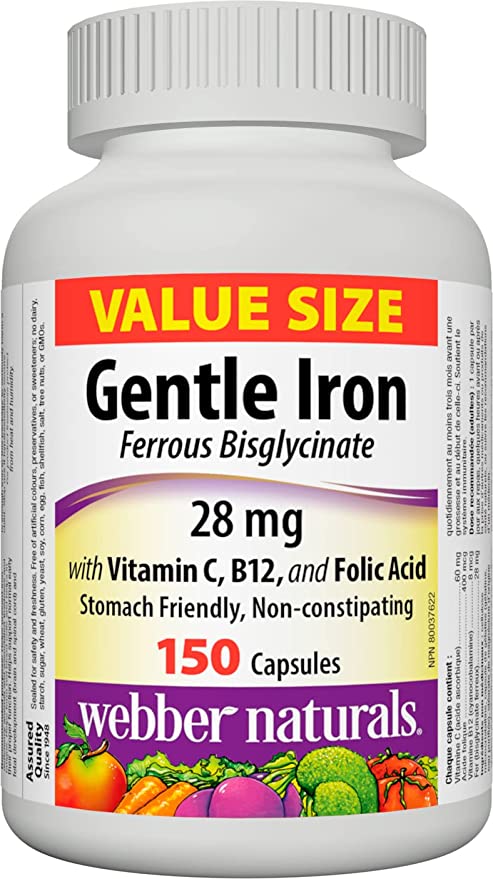 Železo Gentle Iron s vitC,B12,kyselinou listovou
