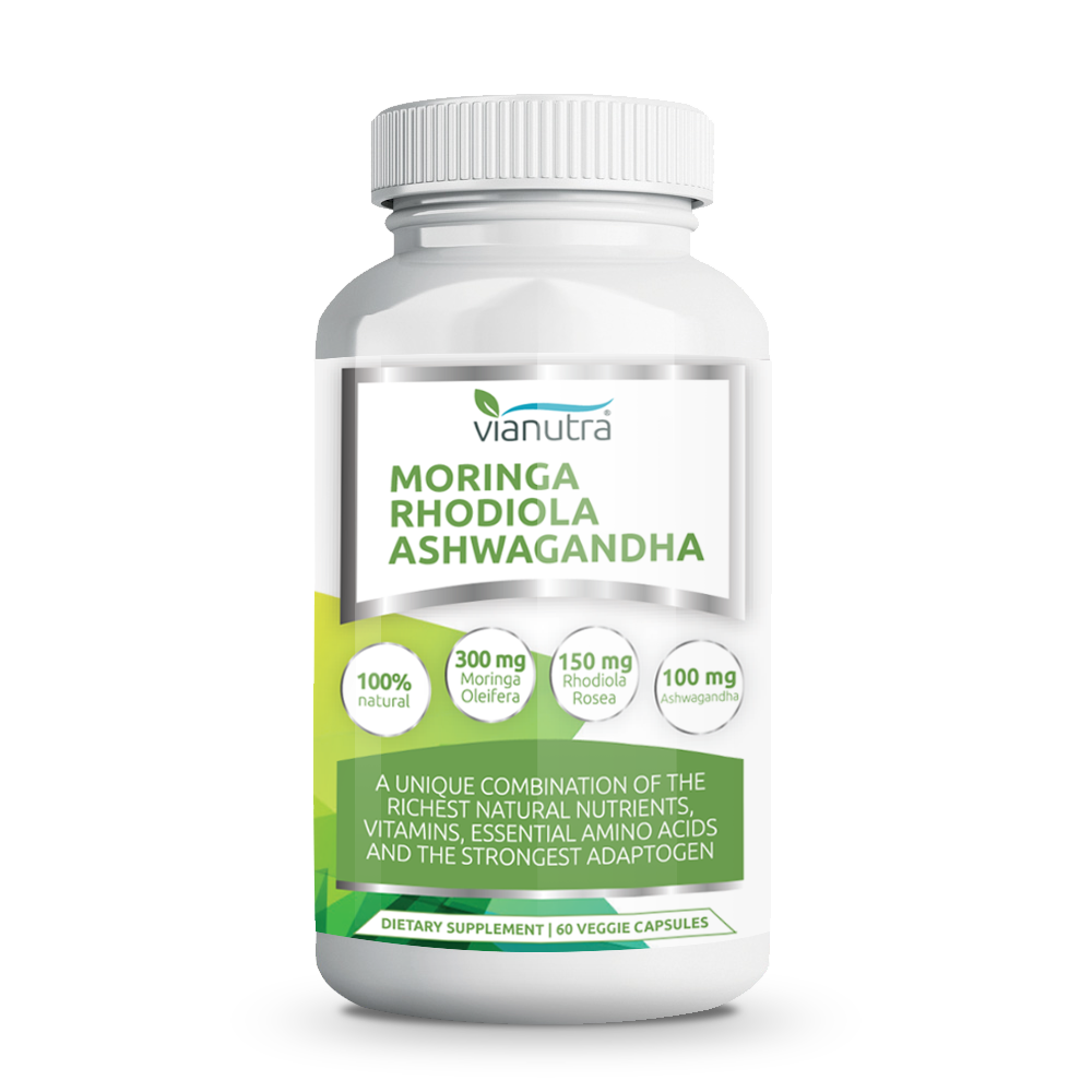 Vianutra Moringa, Rhodiola & Ashwagandha